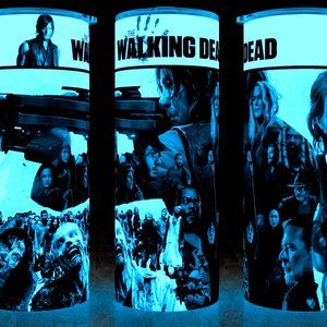 Glow In The Dark Daryl Dixon Zombie Walking TV Dead Cup Mug Tumbler